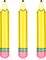 3Pcs 27 Inch Giant Inflatable Pencil Decorations – Back to School Hanging Props | Classroom & Graduation Party Decor for First Day of School, Birthday & Outdoor Events